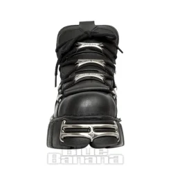 New Rock M-106-VS1 Vegan Ankle Boots (Black)