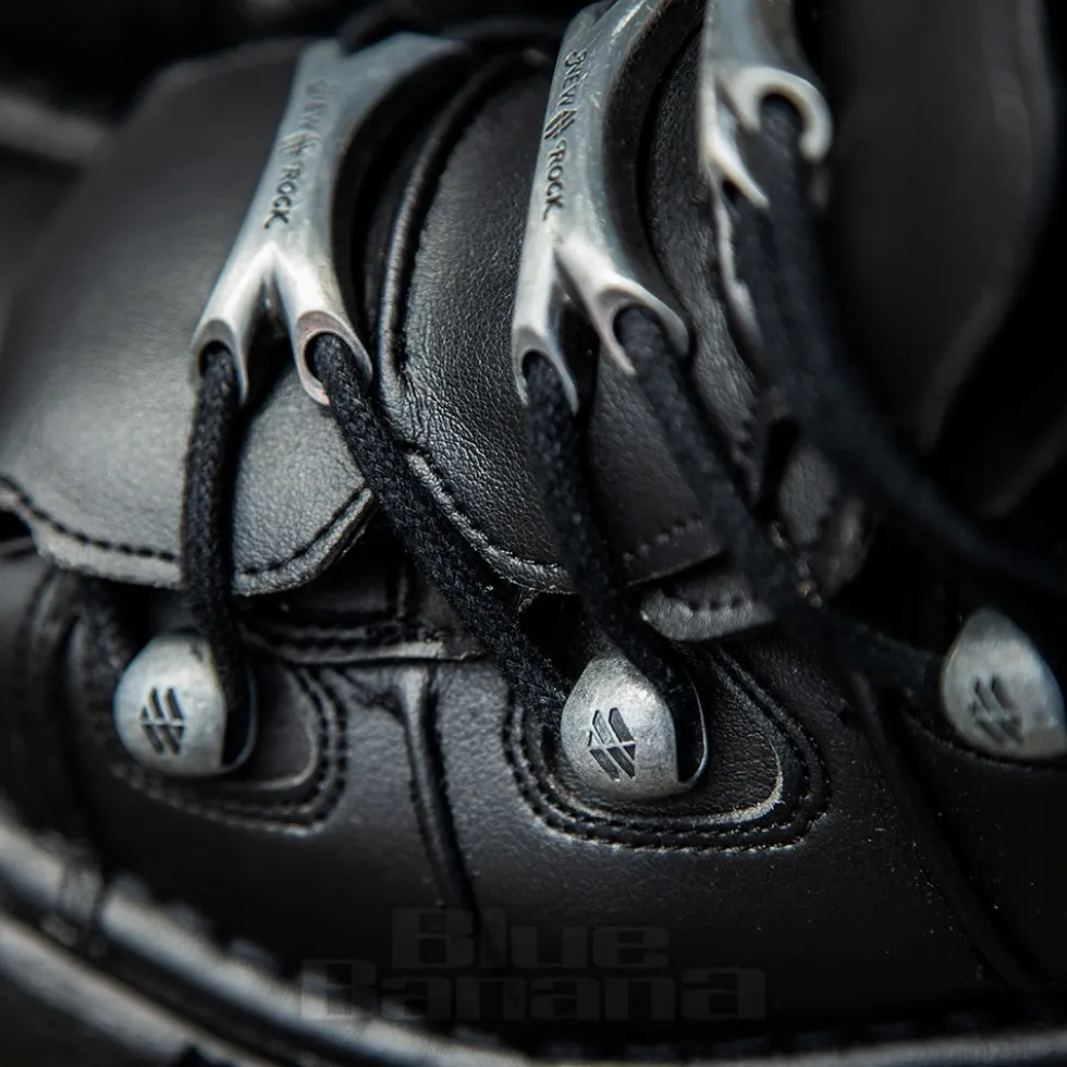 New Rock M-106-VS1 Vegan Ankle Boots (Black)