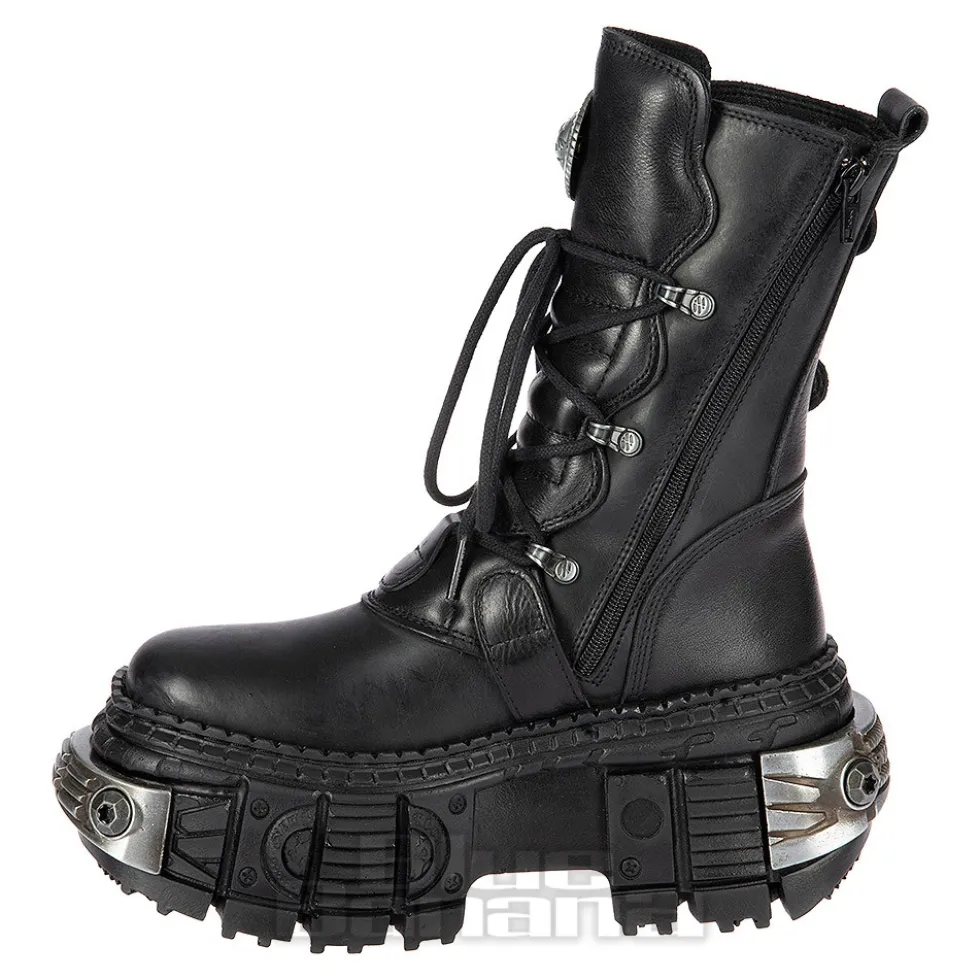 New Rock M.WALL1473-S11 Boots (Black)