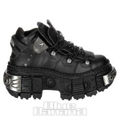 New Rock M-WALL106-V17 Vegan Shoes (Black)
