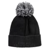 Nightmare Before Christmas Jack Skellington Badge Knit Hat (Black)