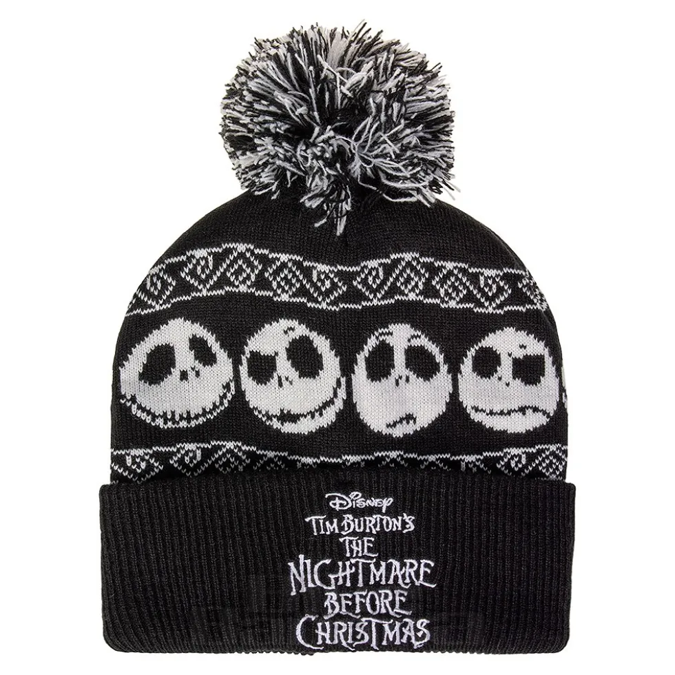 Nightmare Before Christmas Jack Skellington Knitted Hat (Black)