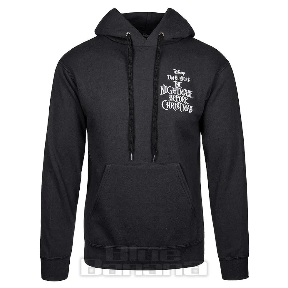 Nightmare Before Christmas Skulls N Roses Hoodie (Black)