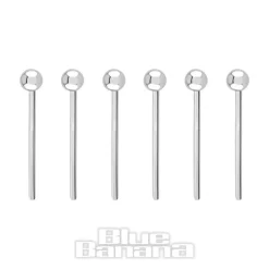 Nose Stud Ball 6pc Set 1.8mm