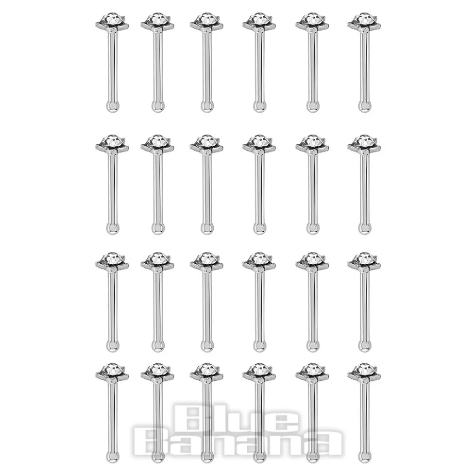 Nose Stud Star 24pc Set (Crystal)