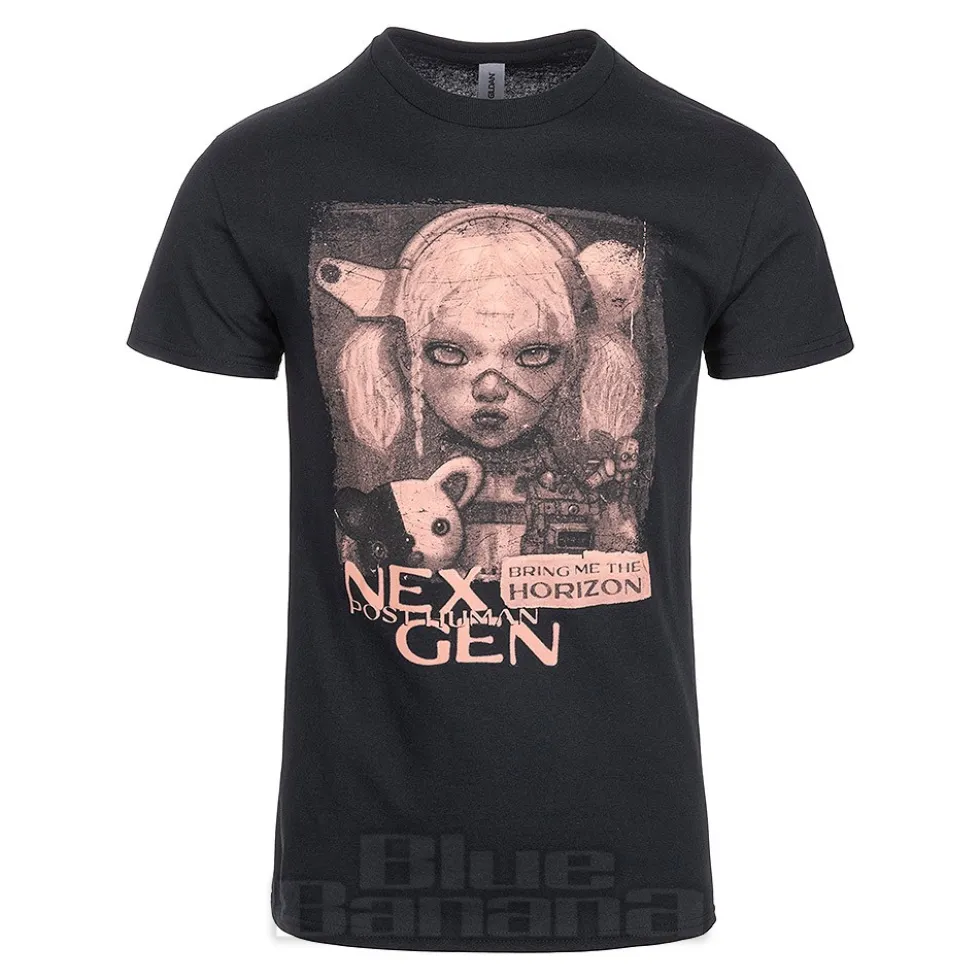 Official Bring Me The Horizon Distressed Nex Gen T-Shirt (Black)