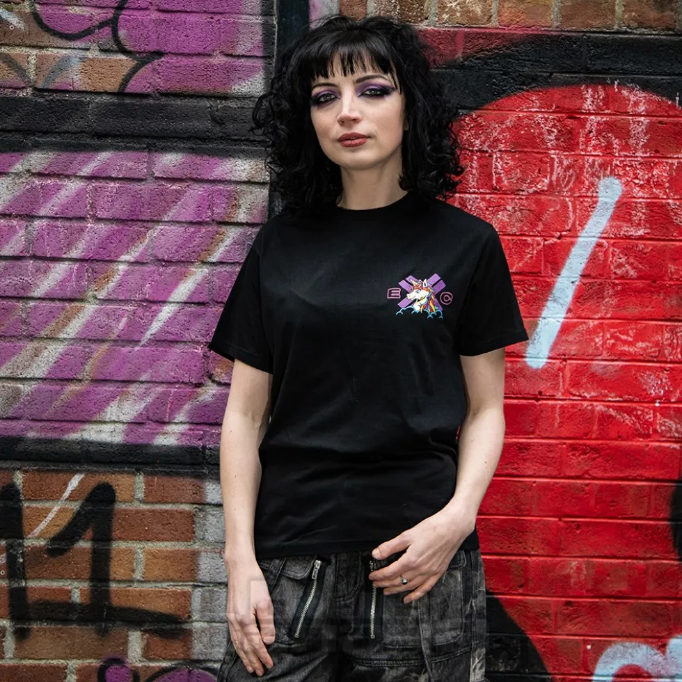 Official Electric Callboy Spaceman Unicorn T Shirt (Black)