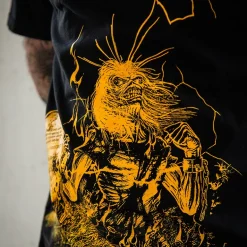 Official Iron Maiden Life After Death Lightning T-Shirt (Black)