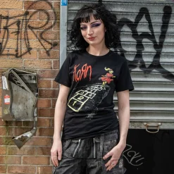 Official Korn Follow the Leader Hopscotch T-Shirt (Black)