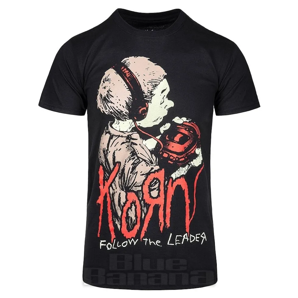 Official Korn Follow The Leader T-Shirt (Black)