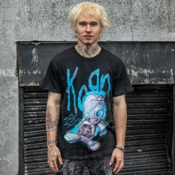 Official Korn SOS Doll T Shirt (Black)