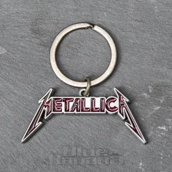 Official Metallica Logo Keyring (Red)