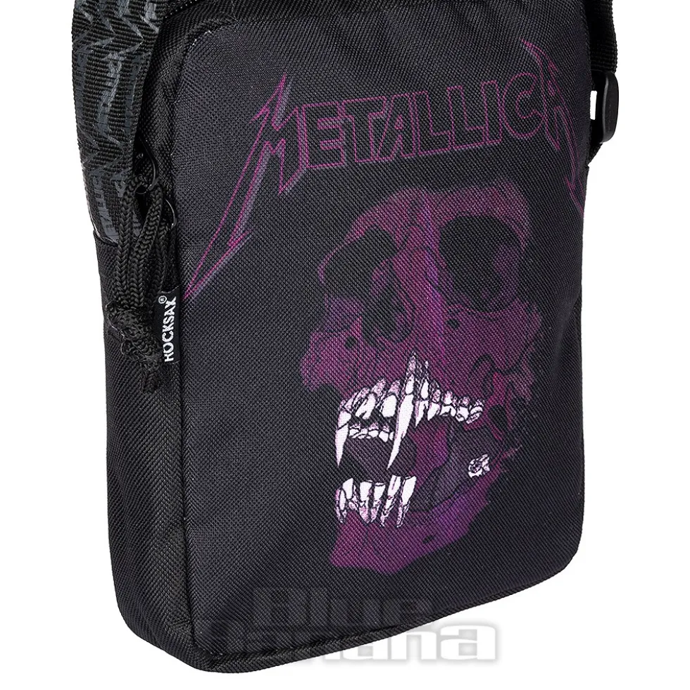 Official Metallica Pushhead Crossbody Bag (Black/Purple)