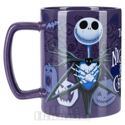 Official Nightmare Before Christmas Fuzzy Jack Skellington Mug (Purple/Black)