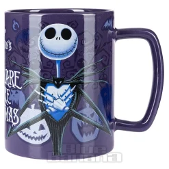 Official Nightmare Before Christmas Fuzzy Jack Skellington Mug (Purple/Black)