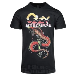 Official Ozzy Osbourne Vintage Snake T Shirt (Black)