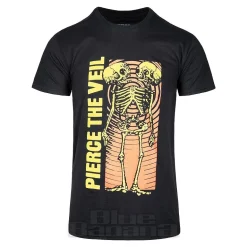 Official Pierce The Veil Wavy Skeleton T-Shirt (Black)