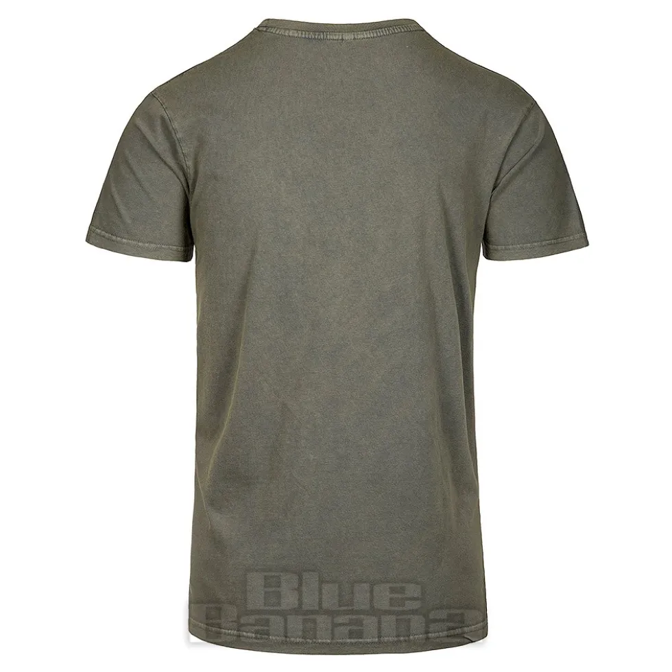 Official Sleep Token Stone Wash Grid T-Shirt (Green)