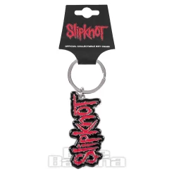 Official Slipknot Logo Keychain (Red/Black)