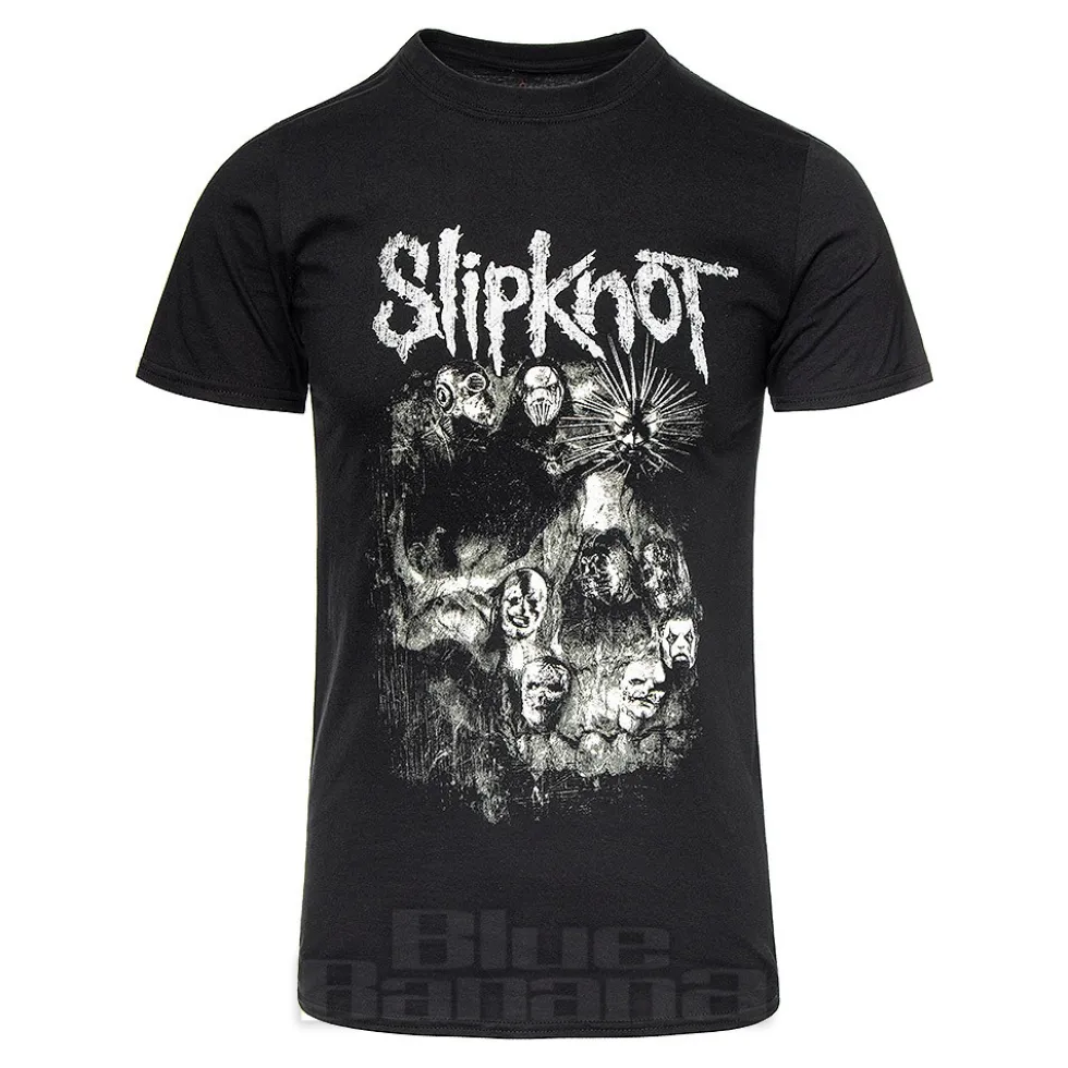 Official Slipknot Skull Group T Shirt (Black)