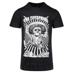 Official The Offspring Jumping Skeleton T Shirt (Black)