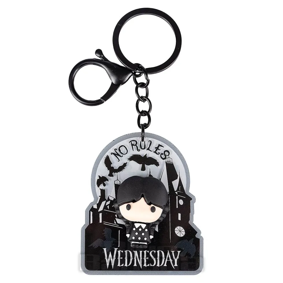 Official Wednesday 3D Keyring (Multicolour)
