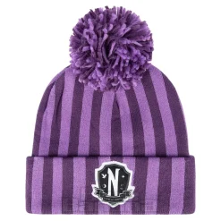 Official Wednesday Nevermore Bobble Hat (Purple)