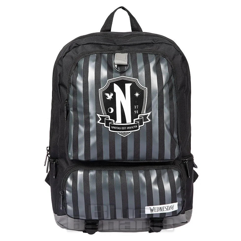 Official Wednesday Nevermore Backpack (Black/Grey)