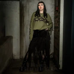 The Ragged Priest Crown Jumper (Green)