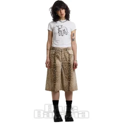 The Ragged Priest Doe Jorts (Beige)